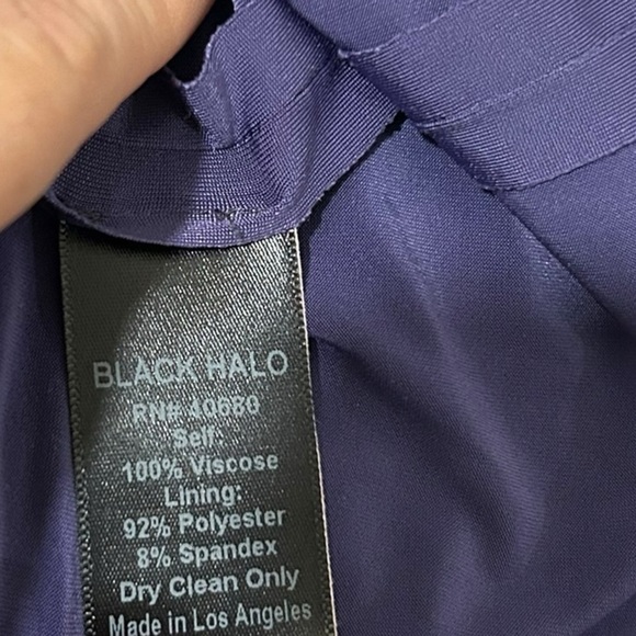Black Halo formal Mini Dress in Deep purple Size Small - Picture 7 of 7